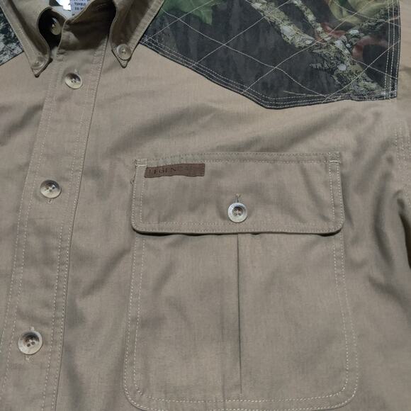 Gamehide Legendary Shooting Shirt Mens L Brown Camo Hunting Button Up - Picture 3 of 10